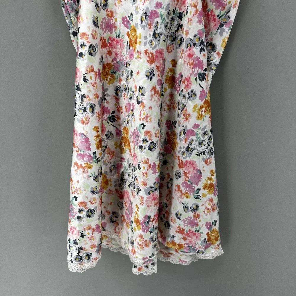 Victorias Secret Floral Cami Mini Slip Dress Lace‎ Womens S Chemise Y2K Babydoll - Picture 6 of 10
